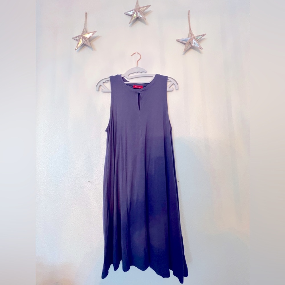 panhandle flowy blue sleeveless dress from boot barn